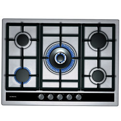 Siemens EC745RC90E Gas Hob, Stainless Steel